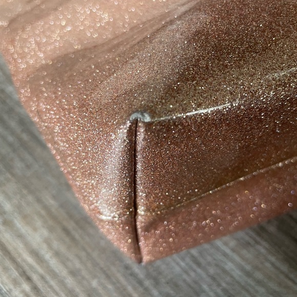 Kate Spade Pinkish Sparkle Tote With Black Bow - Picture 6 of 11